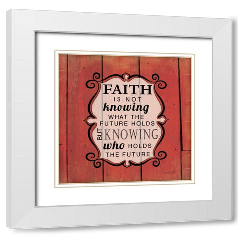 Knowing Who Holds the Future White Modern Wood Framed Art Print with Double Matting by Pugh, Jennifer