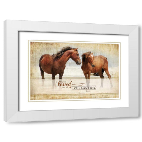 Everlasting Love White Modern Wood Framed Art Print with Double Matting by Pugh, Jennifer