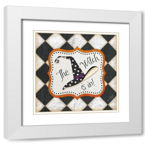 The Witch Is In White Modern Wood Framed Art Print with Double Matting by Pugh, Jennifer