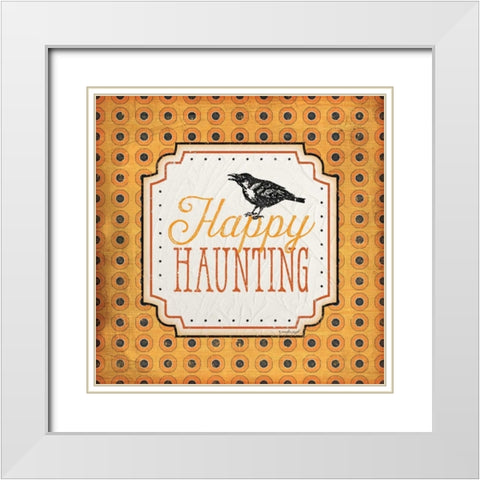 Halloween - Haunting White Modern Wood Framed Art Print with Double Matting by Pugh, Jennifer