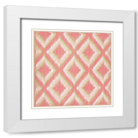 Spring iKat II White Modern Wood Framed Art Print with Double Matting by Pugh, Jennifer