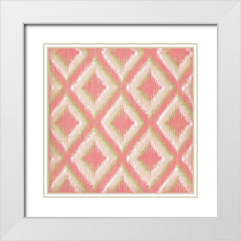 Spring iKat II White Modern Wood Framed Art Print with Double Matting by Pugh, Jennifer