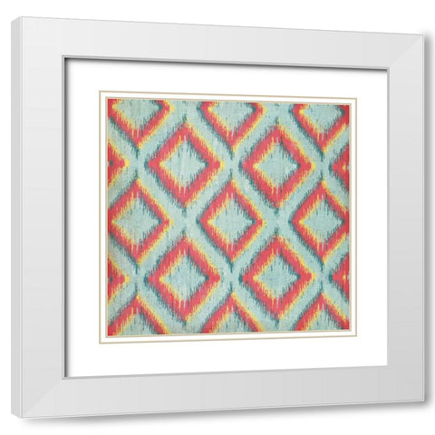 Spring iKat IV White Modern Wood Framed Art Print with Double Matting by Pugh, Jennifer