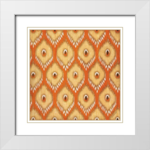 Fall iKat I White Modern Wood Framed Art Print with Double Matting by Pugh, Jennifer