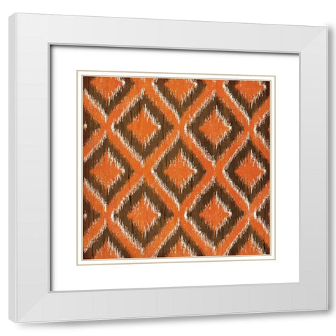 Fall iKat II White Modern Wood Framed Art Print with Double Matting by Pugh, Jennifer