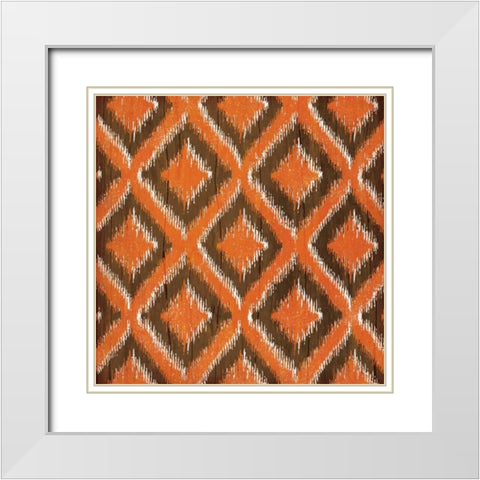 Fall iKat II White Modern Wood Framed Art Print with Double Matting by Pugh, Jennifer