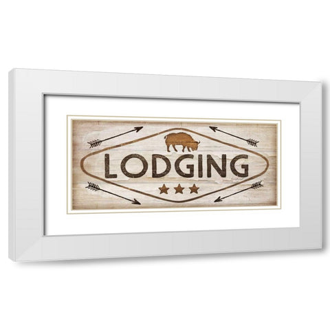 Lodging White Modern Wood Framed Art Print with Double Matting by Pugh, Jennifer