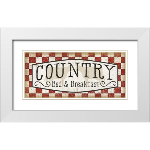 Country White Modern Wood Framed Art Print with Double Matting by Pugh, Jennifer