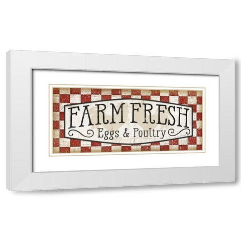 Farm Fresh White Modern Wood Framed Art Print with Double Matting by Pugh, Jennifer