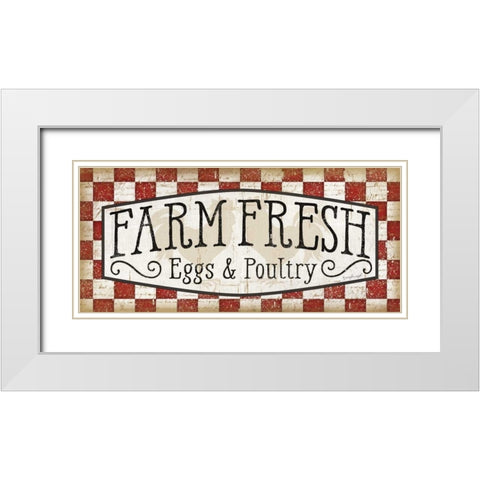 Farm Fresh White Modern Wood Framed Art Print with Double Matting by Pugh, Jennifer