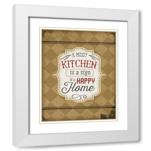 A Messy Kitchen White Modern Wood Framed Art Print with Double Matting by Pugh, Jennifer