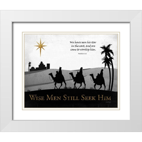 Wise Men Still Seek Him White Modern Wood Framed Art Print with Double Matting by Pugh, Jennifer