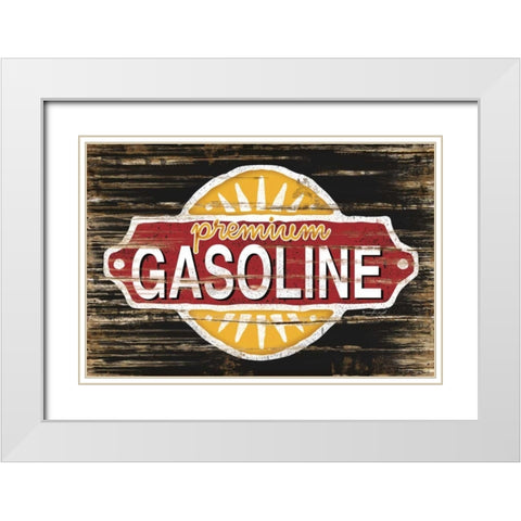 Gasoline White Modern Wood Framed Art Print with Double Matting by Pugh, Jennifer