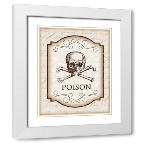 Poison White Modern Wood Framed Art Print with Double Matting by Pugh, Jennifer