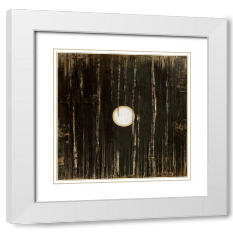 Black One White Modern Wood Framed Art Print with Double Matting by Pugh, Jennifer