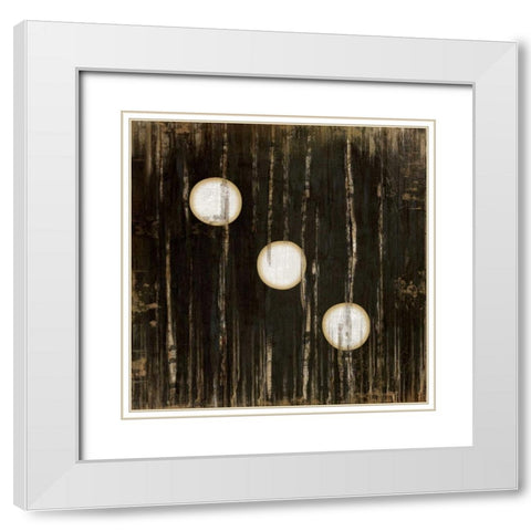 Black Three White Modern Wood Framed Art Print with Double Matting by Pugh, Jennifer