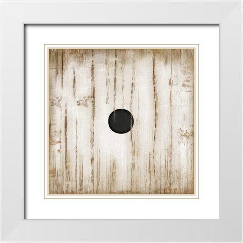 White One White Modern Wood Framed Art Print with Double Matting by Pugh, Jennifer