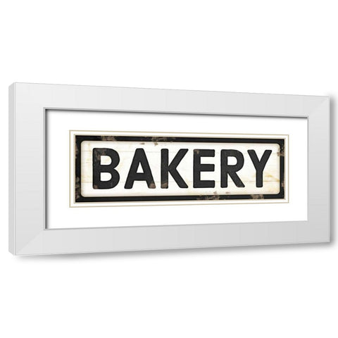 Bakery White Modern Wood Framed Art Print with Double Matting by Pugh, Jennifer