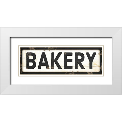 Bakery White Modern Wood Framed Art Print with Double Matting by Pugh, Jennifer