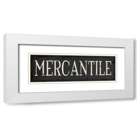 Mercantile White Modern Wood Framed Art Print with Double Matting by Pugh, Jennifer