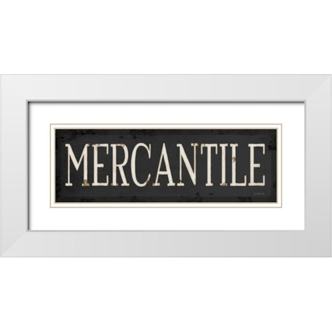 Mercantile White Modern Wood Framed Art Print with Double Matting by Pugh, Jennifer