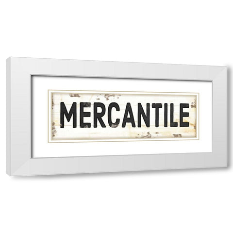 Mercantile II White Modern Wood Framed Art Print with Double Matting by Pugh, Jennifer