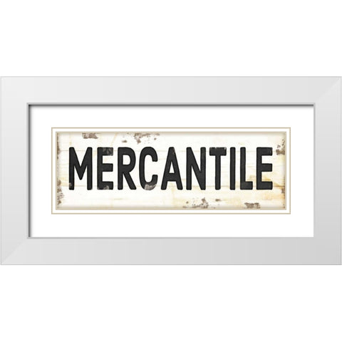 Mercantile II White Modern Wood Framed Art Print with Double Matting by Pugh, Jennifer