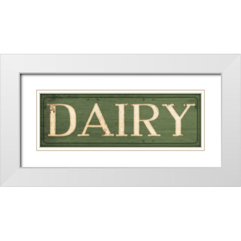 Dairy White Modern Wood Framed Art Print with Double Matting by Pugh, Jennifer