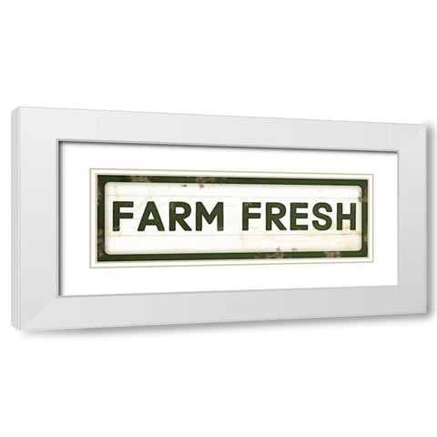 Farm Fresh White Modern Wood Framed Art Print with Double Matting by Pugh, Jennifer