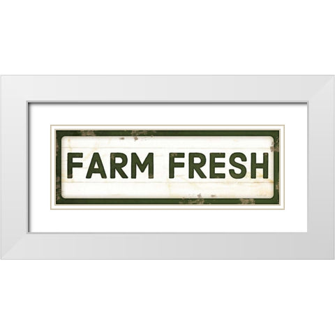 Farm Fresh White Modern Wood Framed Art Print with Double Matting by Pugh, Jennifer