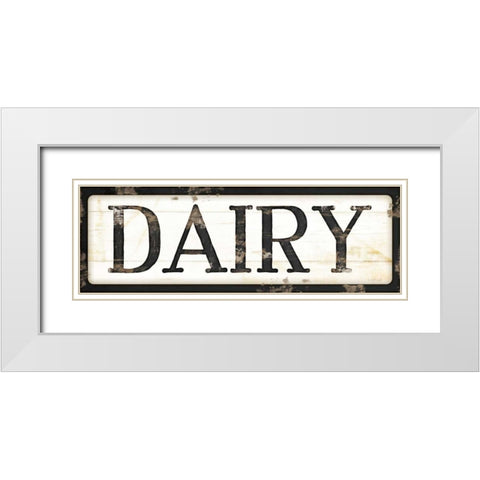 Dairy White Modern Wood Framed Art Print with Double Matting by Pugh, Jennifer