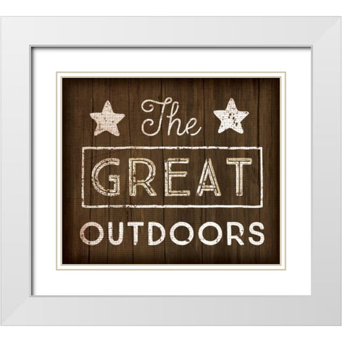 Great Outdoors White Modern Wood Framed Art Print with Double Matting by Pugh, Jennifer