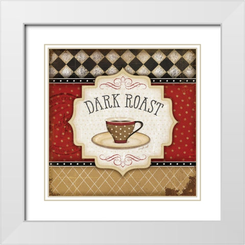 Dark Roast White Modern Wood Framed Art Print with Double Matting by Pugh, Jennifer