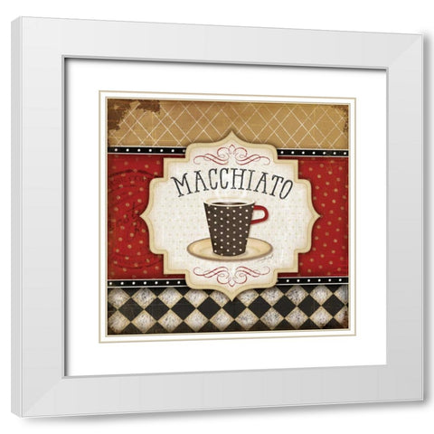 Macchiato White Modern Wood Framed Art Print with Double Matting by Pugh, Jennifer