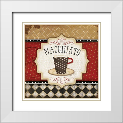 Macchiato White Modern Wood Framed Art Print with Double Matting by Pugh, Jennifer