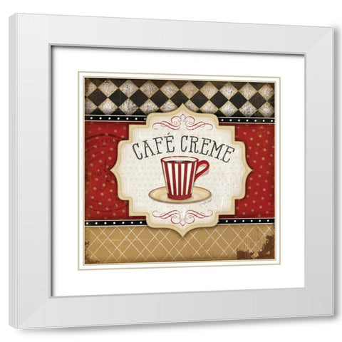 Cafe Creme White Modern Wood Framed Art Print with Double Matting by Pugh, Jennifer