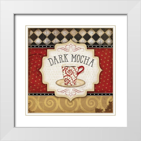 Dark Mocha White Modern Wood Framed Art Print with Double Matting by Pugh, Jennifer