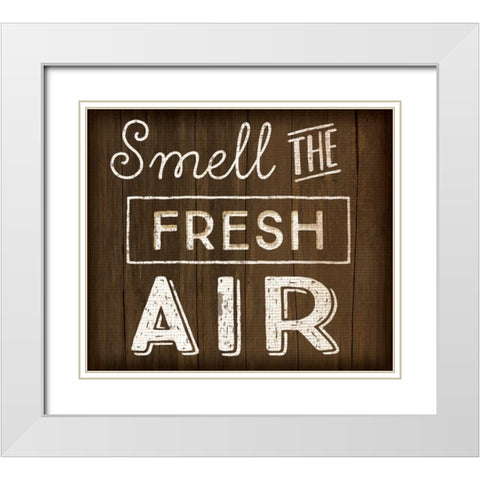 Smell the Fresh Air White Modern Wood Framed Art Print with Double Matting by Pugh, Jennifer