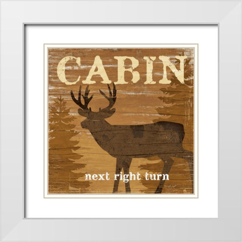 Cabin White Modern Wood Framed Art Print with Double Matting by Pugh, Jennifer