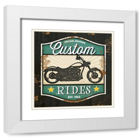Custom Rides White Modern Wood Framed Art Print with Double Matting by Pugh, Jennifer