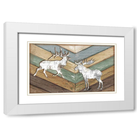 Lodge White Modern Wood Framed Art Print with Double Matting by Pugh, Jennifer