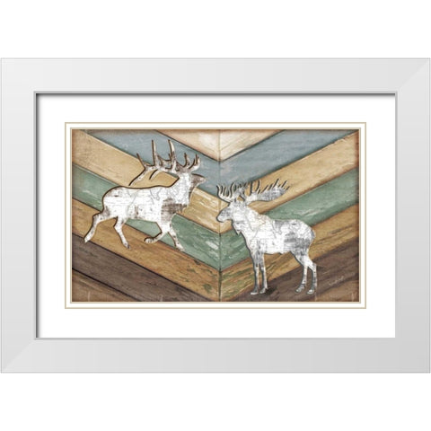 Lodge White Modern Wood Framed Art Print with Double Matting by Pugh, Jennifer