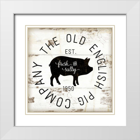The Old Pig Company White Modern Wood Framed Art Print with Double Matting by Pugh, Jennifer