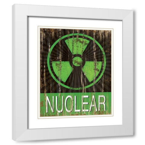 Nuclear White Modern Wood Framed Art Print with Double Matting by Pugh, Jennifer