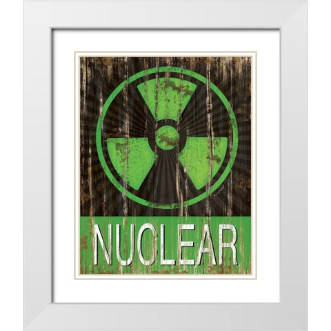 Nuclear White Modern Wood Framed Art Print with Double Matting by Pugh, Jennifer