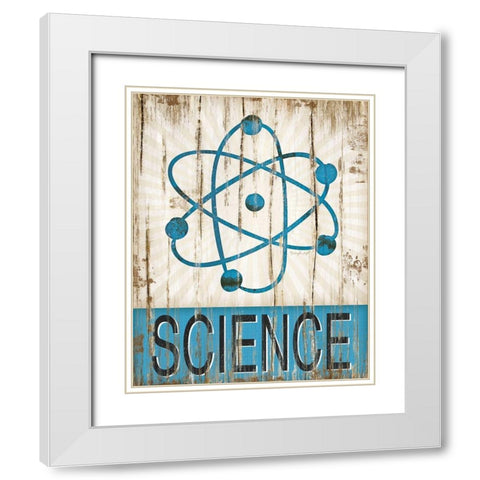 Science White Modern Wood Framed Art Print with Double Matting by Pugh, Jennifer