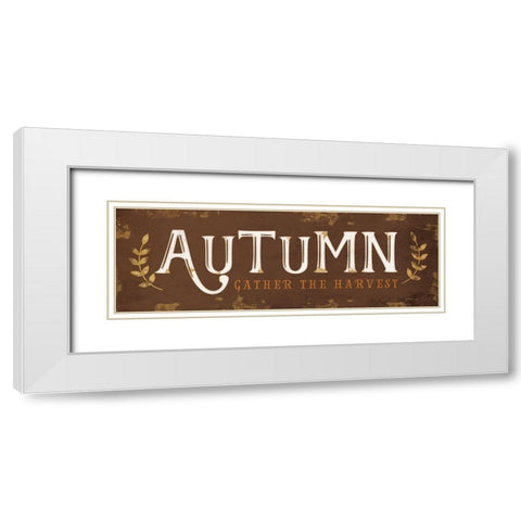 Autumn White Modern Wood Framed Art Print with Double Matting by Pugh, Jennifer