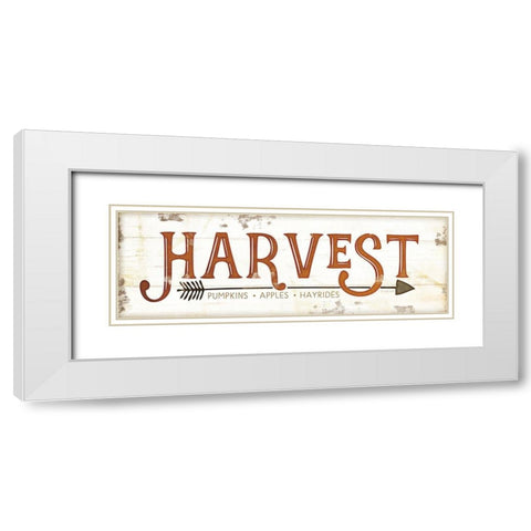 Harvest Fall White Modern Wood Framed Art Print with Double Matting by Pugh, Jennifer