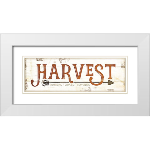 Harvest Fall White Modern Wood Framed Art Print with Double Matting by Pugh, Jennifer