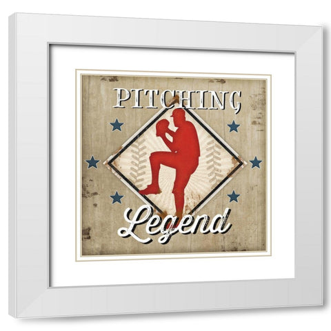 Legend White Modern Wood Framed Art Print with Double Matting by Pugh, Jennifer